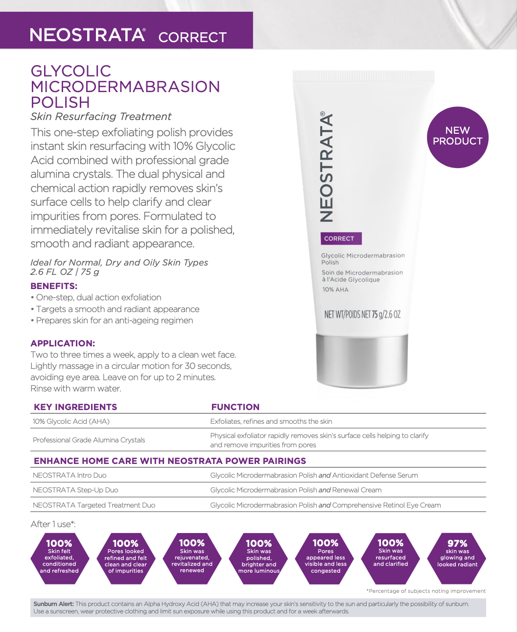 NEOSTRATA "Correct" Glycolic Microdermabrasion Face Polish 75g