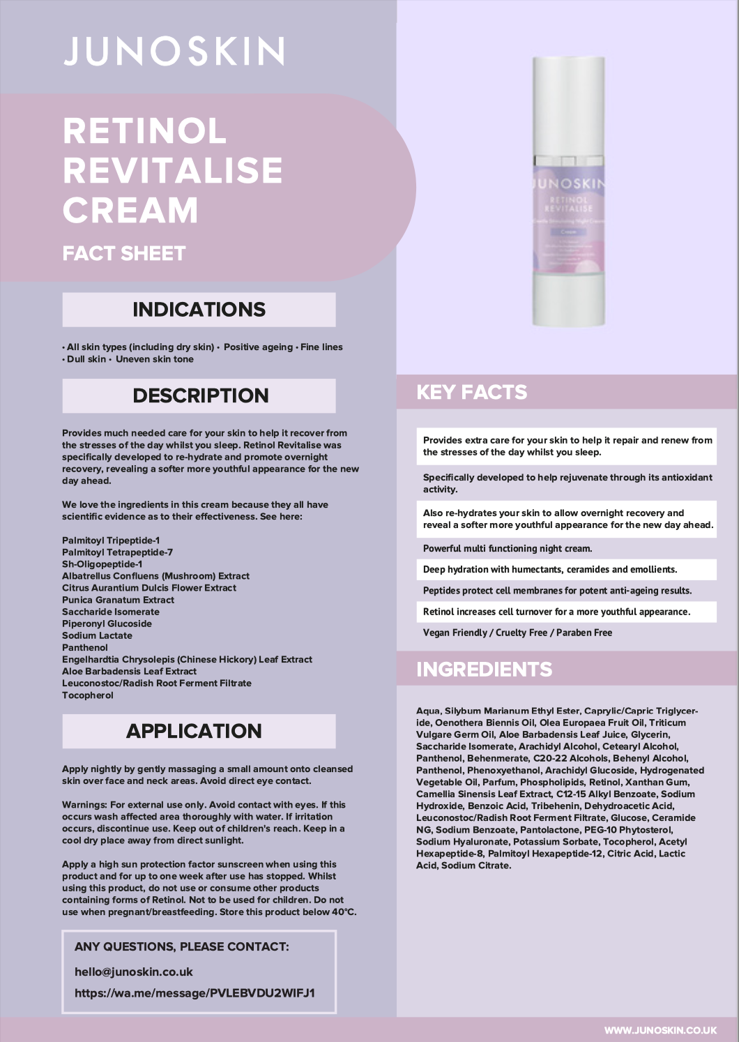 Junoskin Mini Retinol Revitalise Cream 10ml