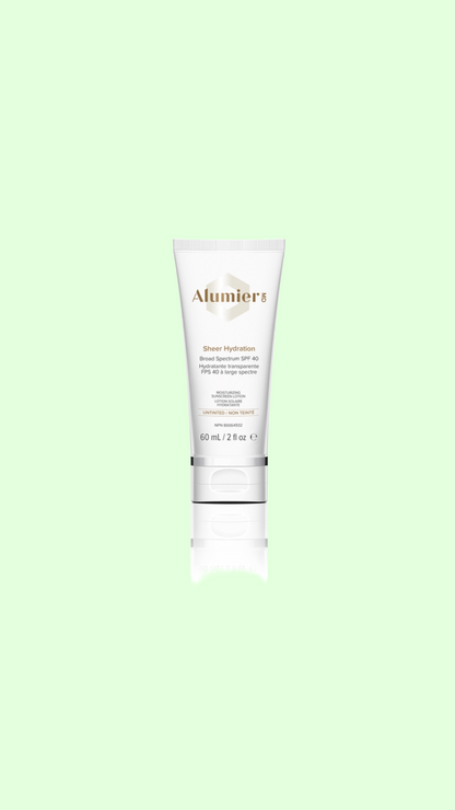 AlumierMD Sheer Hydration Broad Spectrum SPF 40 (Untinted) 60ml (dry)