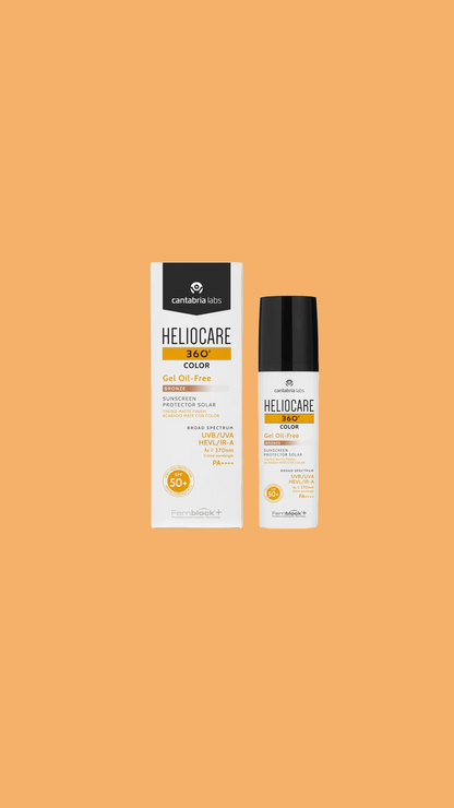 Heliocare 360 Bronze Color Oil-Free Gel 50ml (combination/oily)