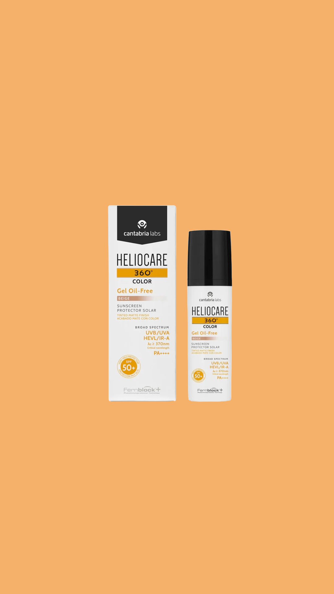 Heliocare 360 Beige Color Oil-Free Gel 50ml (combination/oily)