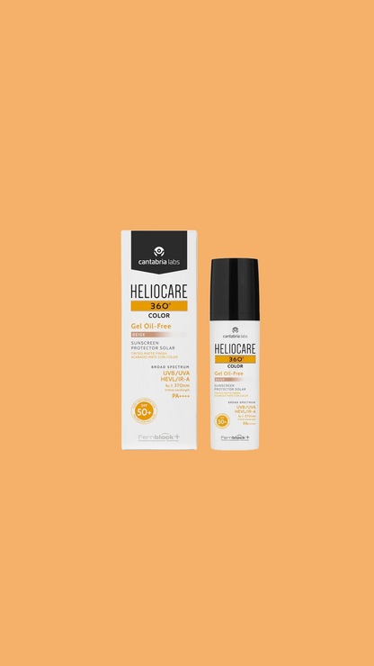 Heliocare 360 Beige Color Oil-Free Gel 50ml (combination/oily)