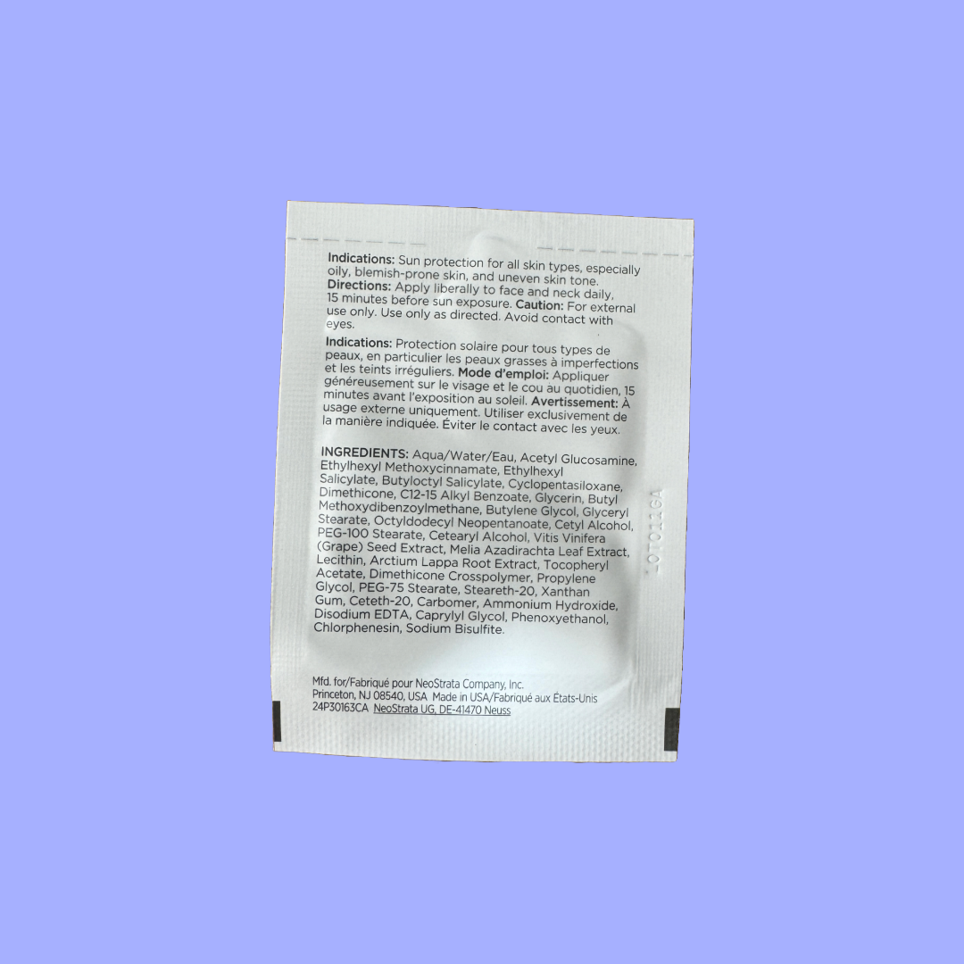 NEOSTRATA "Clarify" Sheer Hydration with Sunscreen SPF40 2ml (sample)